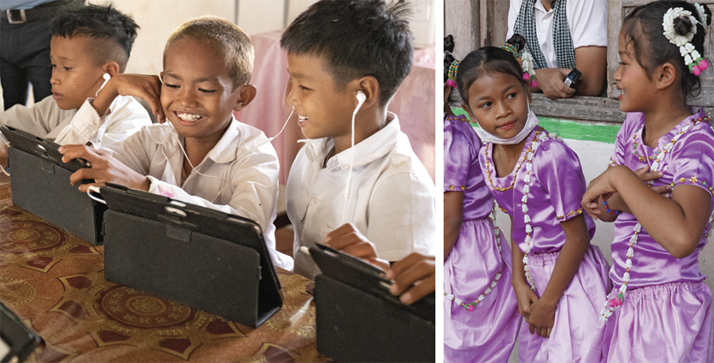 Children at school in Cambodia